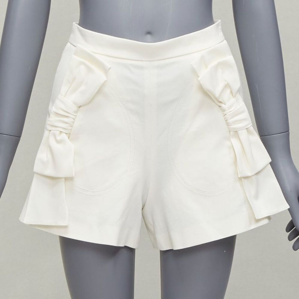 Red Valentino Ribbon Bow Wide Shorts